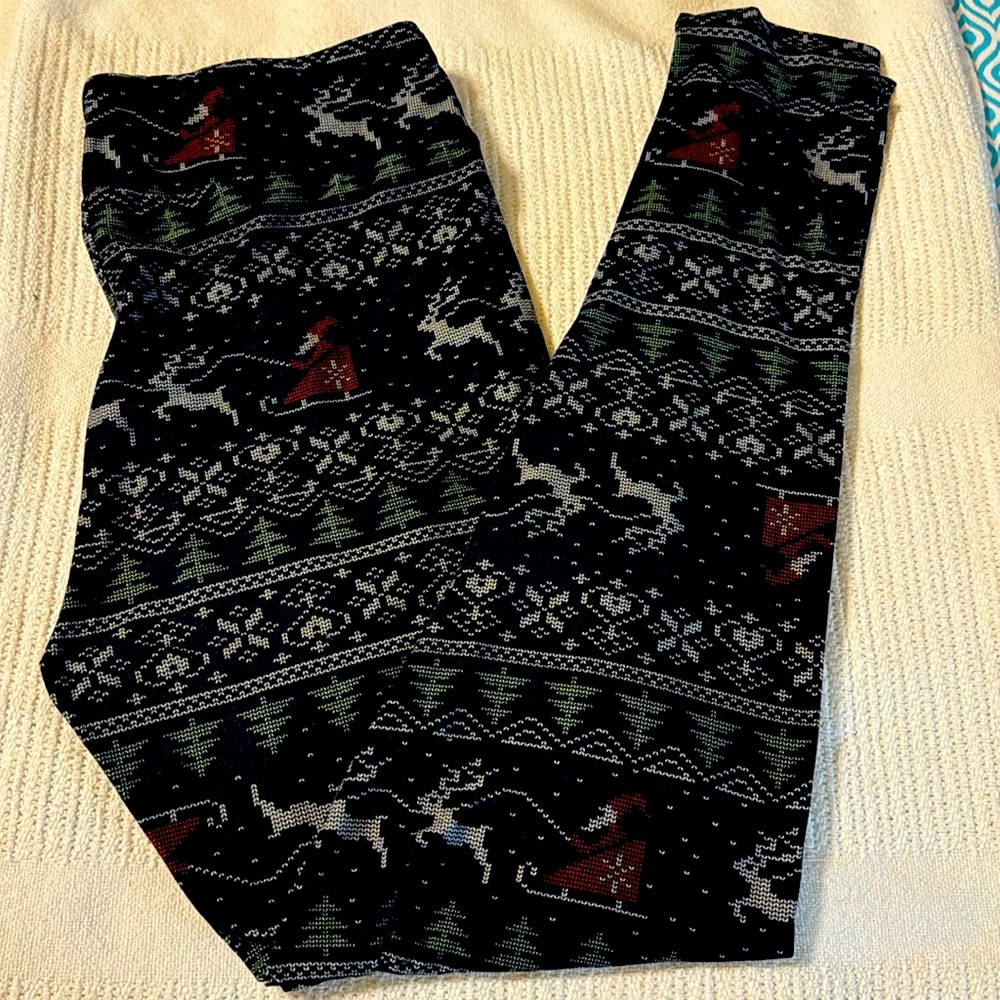 LuLaRoe gorgeous Christmas TC leggings